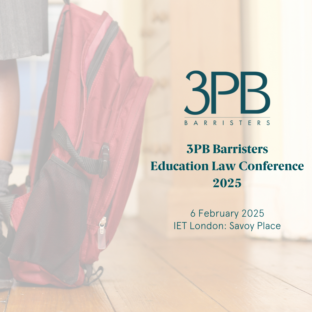 3PB Barristers Education Law Conference 2025 square