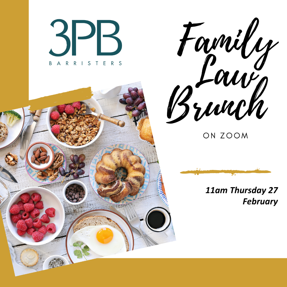 3PB Family Law Brunch 11am Thursday 27 February 2025