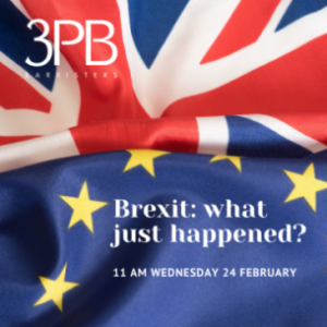 Post-Brexit Intellectual Property Webinar | 3PB Barristers